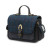 ISL-8400NAVOCL00 Harris Tweed & Genuine Leather Crossbody Bag Navy Side View Keily’s.com