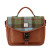 ISL-8537CBLTTL00 Harris Tweed & Leather Mini Laptop Bag Chesnut Blue Tartan Keily’s.com
