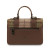 ISL-8711CHETTL00 Mini Harris Tweed Satchel with Scottish Tartan Chesnut Tartan Back View
