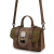 ISL-8711CHETTL00 Mini Harris Tweed Satchel with Scottish Tartan Chesnut Tartan Front View 