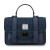 ISL-8712NAVOCL00 Islander Genuine Leather Harris Tweed Bag Navy Studio Keily’s.com