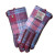 ISL-9001PNKBLUTTL0-Pink Blue Women's Harris Tweed & Leather GlovesKeilys.com