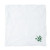 LBL-0021W Irish Linen Handkerchief with Shamrock Embroidery Keilys.com