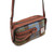 ISL-8358CBLTTL00 Leather & Harris Tweed Pouch  Chesnut Blue Side View Keilys.com