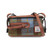 ISL-8358CBLTTL00 Leather & Harris Tweed Pouch  Chesnut Blue Keilys.com