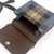 MCS-MAC2508-BLUE BROWN Medium Herringbone Harris Tweed Satchel Inside View Keily's.com