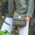 MCS-MAC2508-COUNTRY GREEN Medium Herringbone Harris Tweed Satchel Lifestyle  Keily's.com
