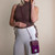 MCS-MAC2511-PURPLE Handwoven Harris Tweed Crossbody Phone Bag LIFESTYLE Keilys.com