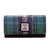 MCS-CB3055 GREEN PURPLE Maccessori Harris Tweed Wallet Keilys.com