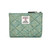 MCS-CB2408-TURQUOISE Handwoven Ladies Harris Tweed Quilt Purse Keilys.com