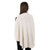 LLS105-900-OS Women's Irish Lambswool Shawl White Back View Keilys.com