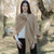 LLS105-907-OS Women's Irish Lambswool Shawl Camel Lifestyle Keilys.com