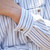 Lee Valley Ireland Men's Flannel Cotton Grandfather Shirt Black Stripe on Ivory 100% cotton on Keilys.com