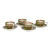 HI-Set-463 Celtic Peacock Cup with Saucer Set of 4 Keilys.com