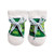 T7237-OS Baby Green/White Newborn Shamrock Booties Keilys.com