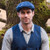 Mucros Weavers Men's Irish Tweed Driving Cap - Blue Herringbone Classic design Keilys.com