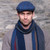 Blue Irish Wool Tweed Flat Cap by Mucros Weavers Irish gift Keilys.com