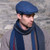 MUCTRIN110 Blue Irish Wool Tweed Flat Cap by Mucros Weavers Side Keilys.com