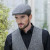 MUCTRIN01 Mucros Weavers Tweed Trinity Flat Cap Grey Herringbone Keilys.com