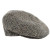 MUCTRIN01 Mucros Weavers Tweed Trinity Flat Cap Grey Herringbone Keilys.com