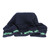 A962101 Large Shamrock Merino Wool Throw Blanket Navy Blue Color Keilys.com