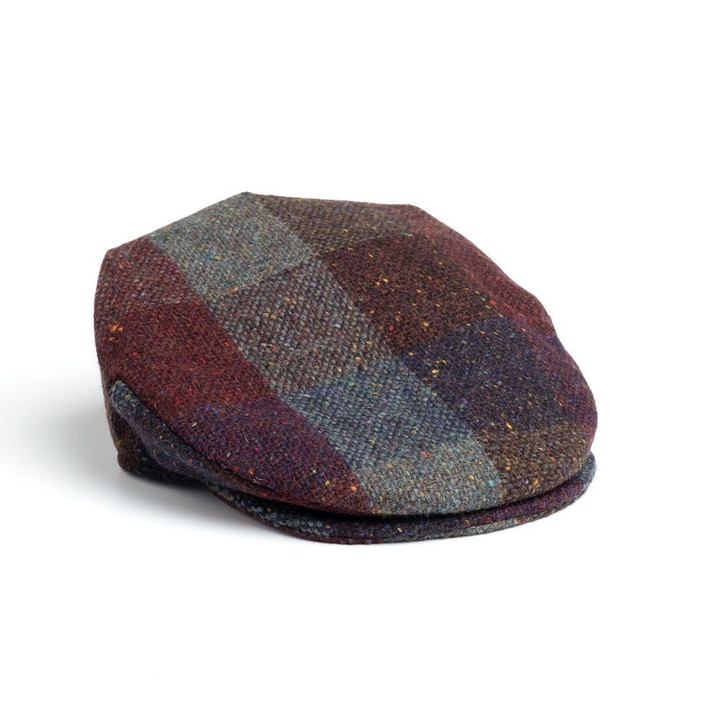 Hanna Hats Vintage Irish Tweed Cap Purple Heather Irish gift Keilys.com