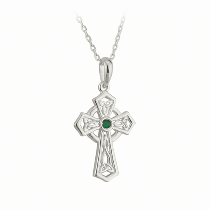 Shop Sterling Silver Celtic Cross Necklace On Keilys.com