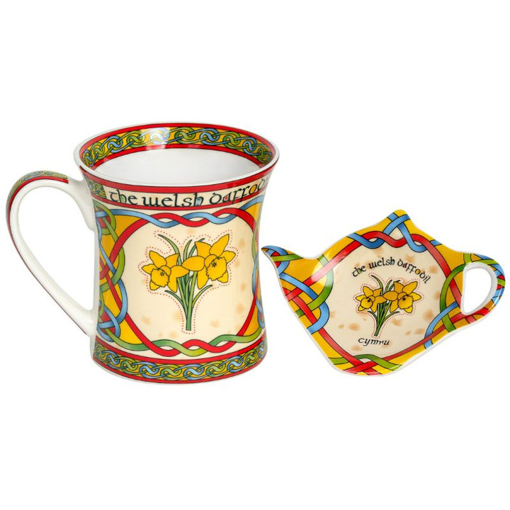 Welsh Daffodil Teabag Holder and Mug Shop On Keilys.com