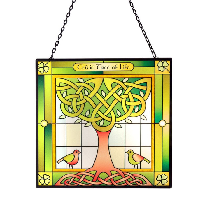 Tree of Life Stained Glass Window Hanging Studio Keilys.com