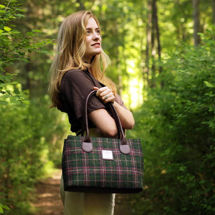 Harris Tweed 'Cassley' Classic Handbag by Glen Appin