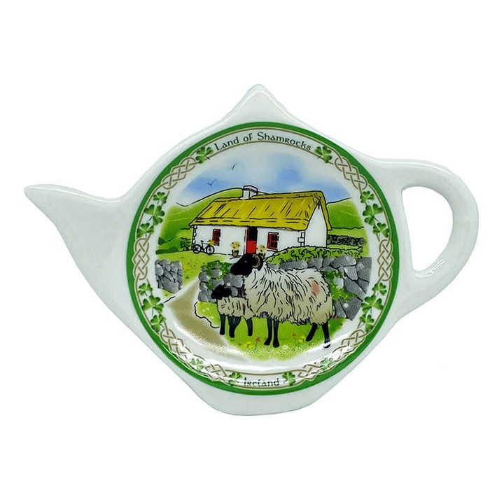 CL-96-488 Irish Land of Shamrocks Teabag Holder Keilys.com