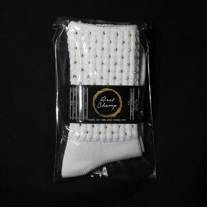 KSS-RCS_AB_ANKLE Reel Champ AB Crystal Poodle Socks Ankle Length Keilys.com