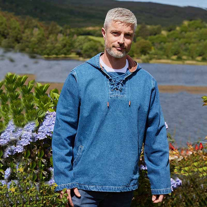 LV-GS-DN Irish Gardening Smock for Men Denim Keilys.com