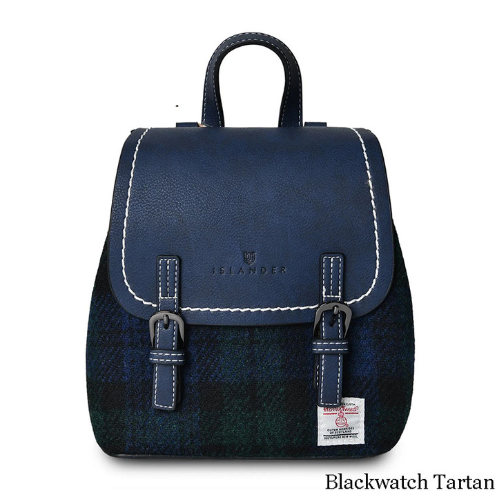 ISL-8700GRNTTL00 Harris Tweed Mini Backpack BlackWatch Tartan Keilys.com
