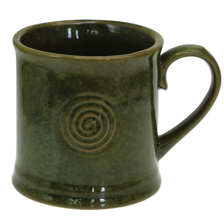 AIS-135 Celtic Knot Ceramic Irish Tankard Mug Green Color Keilys.com