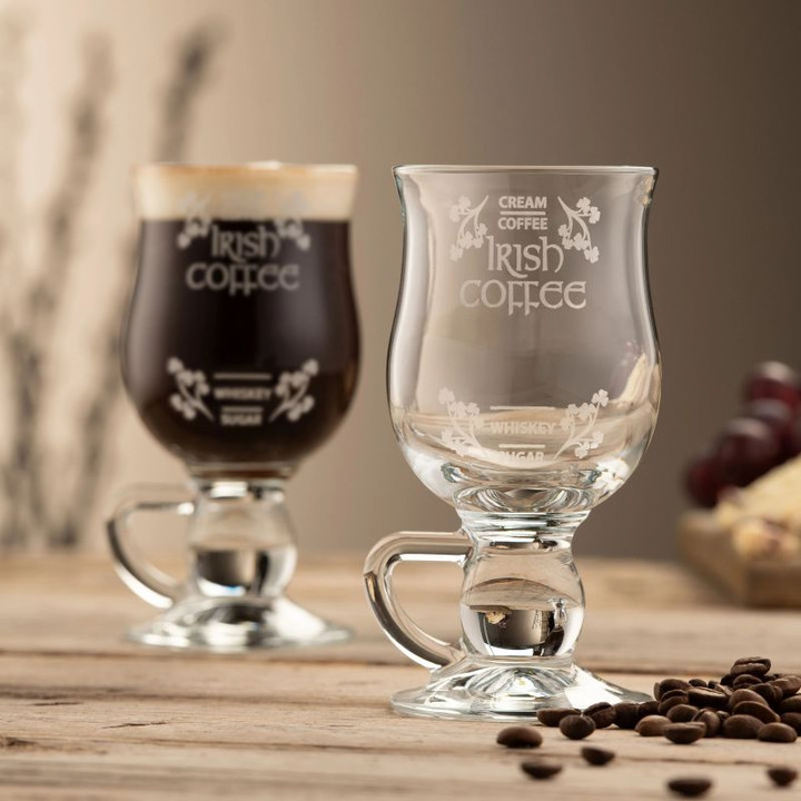 G200032 Irish Cream Coffee Recipe Mug – Set of 2 Galway Crystal Shop online on Keilys.com