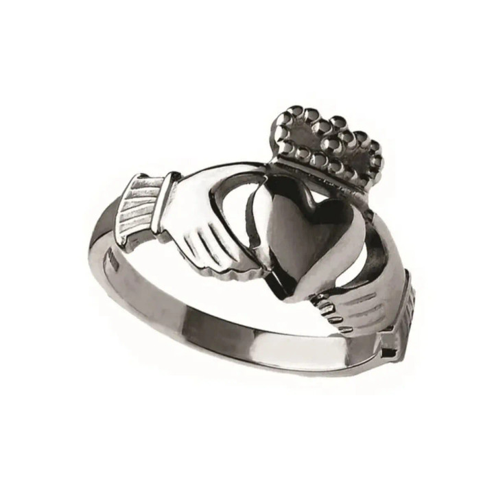 BJ-CLAD3M-10KW  10K Gold Irish Love, Loyalty & Friendship Ring Keilys.com