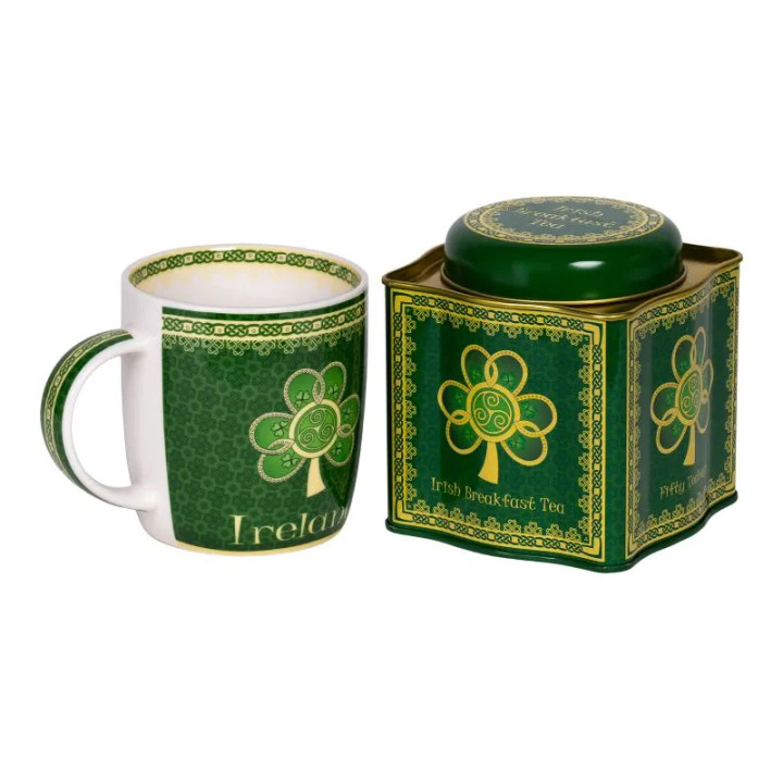 HI-Set-413 Shamrock Irish Tea Set – Mug & Irish Breakfast Tea Keilys.com