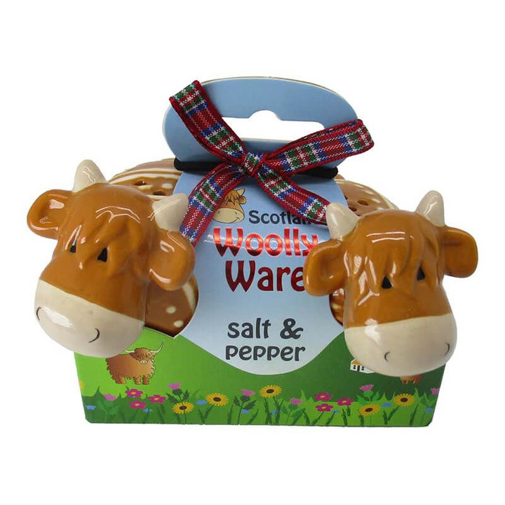 Highland Cow Woolly Ware Salt & Pepper Shop On Keilys.com