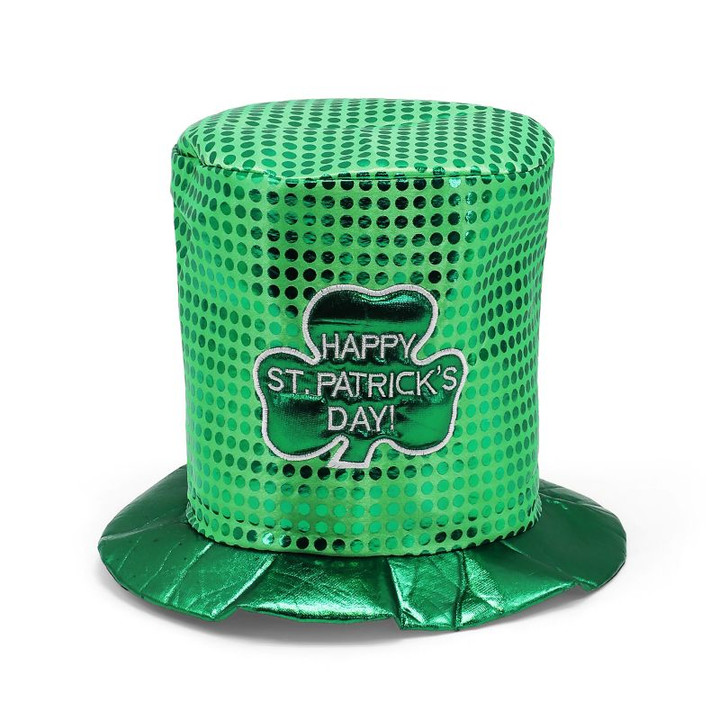 AIS-172814 Green Irish St. Patrick’s Day Top Hat Keily's.com