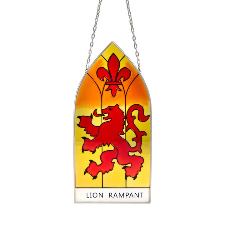 Stained Glass Lion Rampant Panel Keilys.com