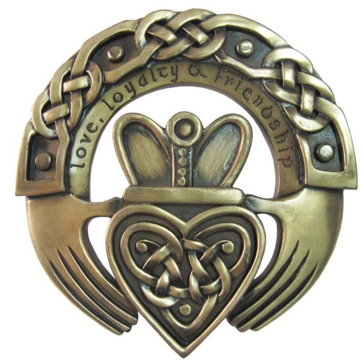 Royal Tara Claddagh Ring Plaque Front view Keilys.com