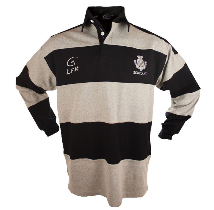 RSLSS Scotland Long Sleeve Striped Rugby Shirt Keilys.com
