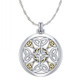 Celtic Cross Silver and Gold Pendant Keilys.com