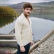 Merino Wool Irish Shawl Collar Men's Cardigan Natural White Keilys.com