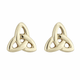 Stud Earrings Gold Plated Trinity Knot On Keilys.com