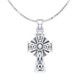 Celtic Cross In Silver With Sterling Silver Chain On Keilys.com