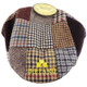 ireland-brown-patchwork-flat-cap-front-view-keilys.com