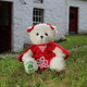 PP-7204 The Irish Dancer Soft Toy In White Colour Front side Keilys.com