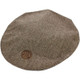Patrick Francis Brown Tweed Flat Cap Front view  Keilys.com